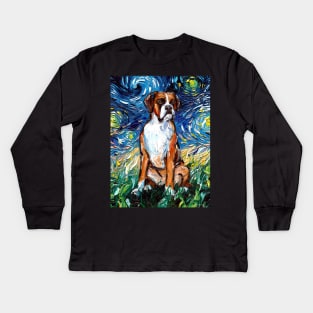 Boxer Night Kids Long Sleeve T-Shirt